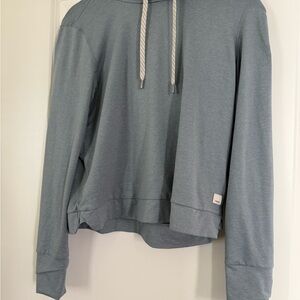 Blue Vuori Hoodie with Drawstrings